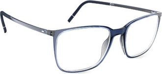 Silhouette Occhiali rettangolari - Blu