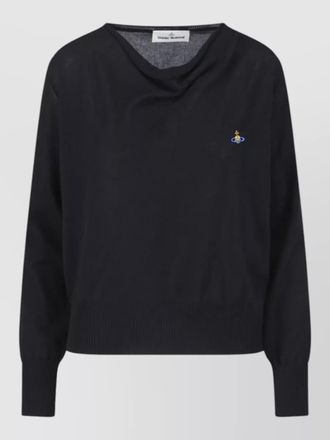 Vivienne Westwood knit sweater crew neck embroidered detail