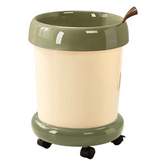 OEM Cubo De Basura De Interior Con Ruedas Y Dise&ntilde;o Elegante - Verde - Con Ruedas