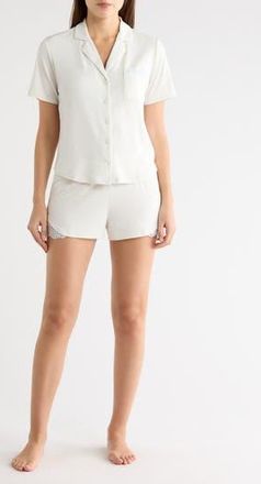 Danskin Peached Jersey Short Pajamas in Minted Dew at Nordstrom Rack, Size X-Large