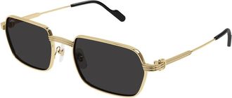 Cartier Authentieke Bril met Topkwaliteit - Heren - Zonnebrillen - Geel - 56 MM - Accessoires