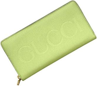 Gucci Pre-owned Wallet - unisex - Vintage Accessoires - Groen - ONE Size - Leer - Vintage