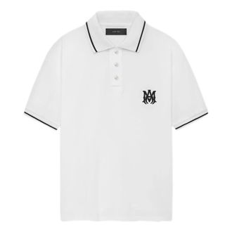 Amiri Polo Shirts, male, White, Size: S MA Core Logo Polo
