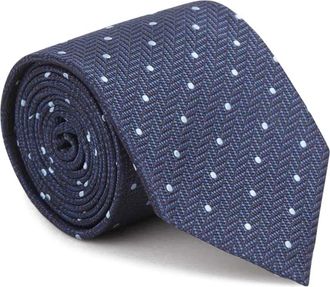 Brioni polka-dot tie - Blue
