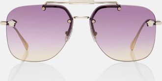 Versace Medusa Light aviator sunglasses
