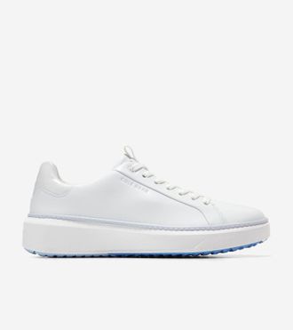 Cole Haan Womens GrandPr&oslash; Topspin Waterproof Golf Shoes - White Size 6.5