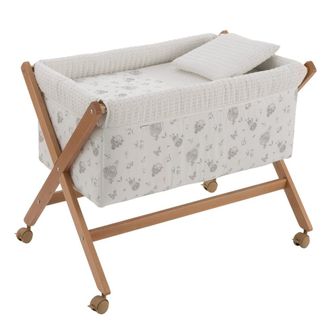 Cambrass Minicuna tijera madera 55x87x74 cm crudo/natural