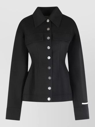 Sportmax arena virgin wool tailored jacket long sleeves