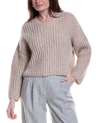 PESERICO Alpaca & Wool-Blend Cropped Sweater