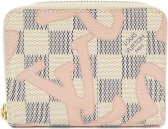 Louis Vuitton Damier Azur Azur Coated Canvas Coin Purse/Coin Case (Pre-Owned)
