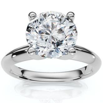 Pompeii3 Certified 2.60Ct Solitaire Diamond Engagement Ring Gold or Platinum Lab Grown