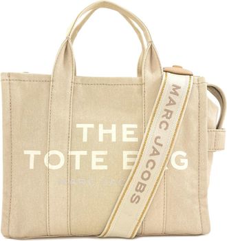 Marc Jacobs Beige Canvas Handbag Tote Bag (Pre-Owned)