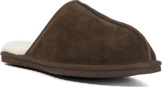 Dune London Mens FINNY Suede Cuff Slippers Size L Flat Heel Suede