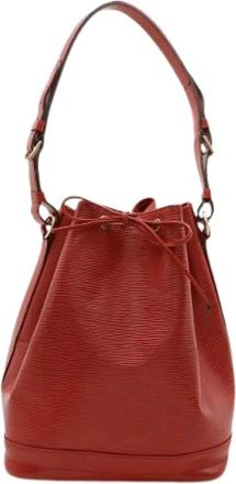 Louis Vuitton Pre-owned Bucket Bags, female, Red, Size: ONE SIZE Pre-owned Epi Leather Noe Shoulder Bag M44007