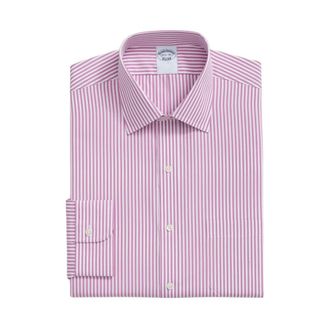 Brooks Brothers Gestreept Ainsley Kraag Overhemd - Heren - Overhemden - Paars - Maat: XS Katoen