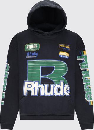 Rhude Felpa con cappuccio Rhude in cotone stampato