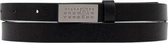 Maison Margiela Cintura in Pelle con Fibbia Numerica - - Accessories - unisex - Nero - ONE SIZE