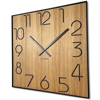 OEM Reloj De Pared De Madera Cuadrado De 60 Cm