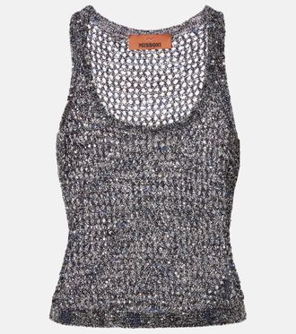 Missoni Sequined knitted tank top