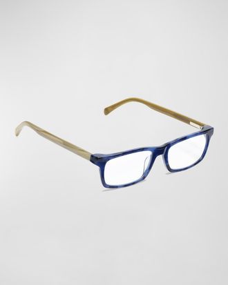 Eyebobs Number Cruncher Rectangle Acetate Reader Glasses