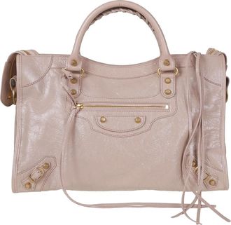 Balenciaga Tassen, Dames, Roze, ONE Size, Leer, Le City Bag