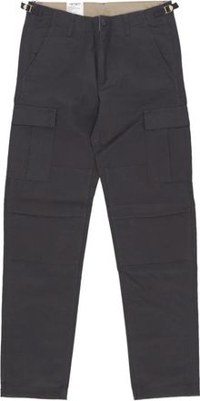 Carhartt Work in Progress Blacksmith Rinsed Cargo Broek - Heren - Straight fit broeken - Zwart - W28 L32 - Katoen - Broeken
