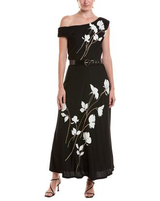 Taylor One Shoulder Printed Midi Dress