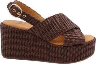 &Egrave; Mia Azrael - Dames - Sleehakken - Bruin - 40 EU - Leer - Schoenen