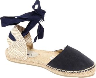 Maneb&igrave; Valencian Su&egrave;de Sandal Donkerblauw - Dames - Espadrilles - Blauw - 35 EU - Su&egrave;de - Schoenen