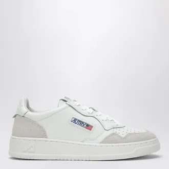 Autry Sneakers Medalist Low in pelle e suede bianca