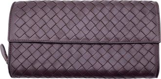 Bottega Veneta Bottega Veneta Leren Portemonnee Intrecciato