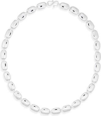 LI&Eacute; STUDIO The Monica Necklace in Silver at Nordstrom