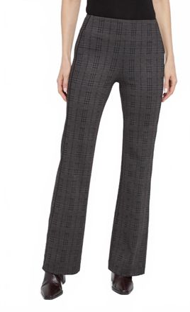 Lyss&eacute; Patterned High Waist Ponte Trouser In Americano Plaid