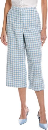 Shelli Segal Laundry By Shelli Segal Cropped Wide Leg Tweed Pant