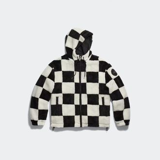 Canada Goose Harrier Checkered Fleece Hoodie (Men, Bone/Black Check, M)
