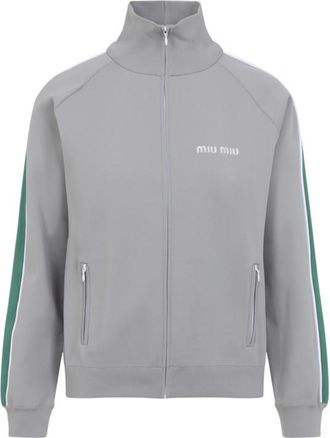 Miu Miu Grey Logo Jacket
