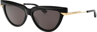 Bottega Veneta Zonnebril - Dames - Zonnebrillen - Zwart - 54 MM - Accessoires