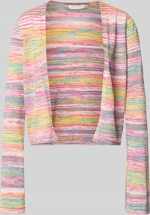 Christian Berg Cardigan aus Viskose-Mix mit offener Front in Apricot, Gr&ouml;&szlig;e XXL