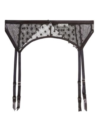 Fleur du Mal Cintura Love Lock Garter - Nero