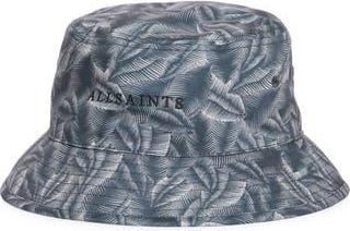 AllSaints Marseille Twill Bucket Hat in Gray Multi at Nordstrom Rack
