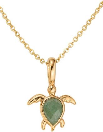 Made by Mary Turtle Charm Necklace in Gold Vermeil at Nordstrom, Size 16