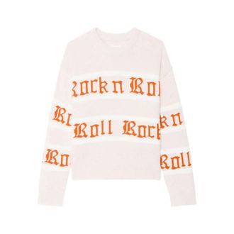 Zadig&Voltaire Round-neck Knitwear, female, Pink, Size: XS Markuz Sweater