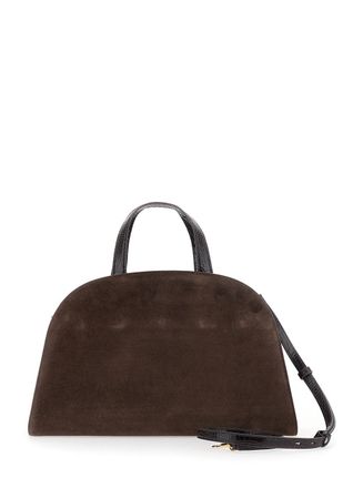 Tory Burch Womens Tote Bag Romy Brown Leather Calf Handbags Hand