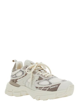 Axel Arigato Womens Beige Sneakers With Chunky Sole And Logo Calf Trainers