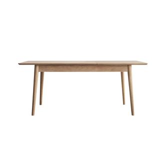 Tikamoon Mesa extensible de mango macizo para 4-6 personas