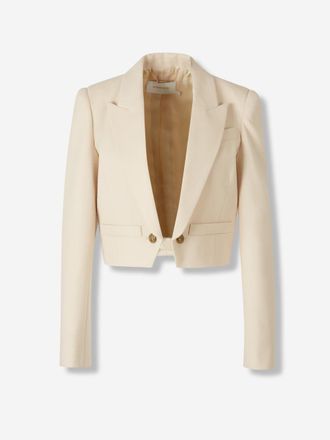 Zimmermann Cropped Wool Blazer