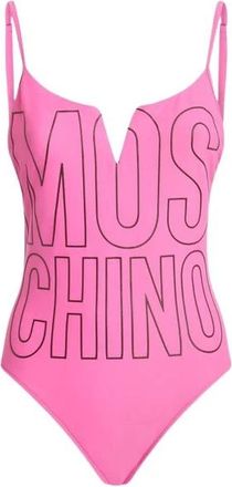 Moschino Bedrukt Lycra Badpak uit &eacute;&eacute;n stuk - Dames - Badpakken - Roze - S - Badmode