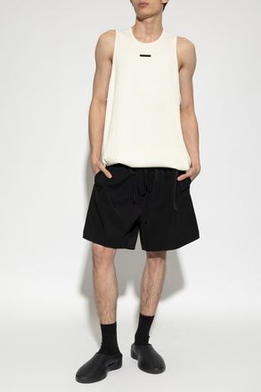 Fear of God Ribbed Sleeveless T-shirt, Mens, Cream