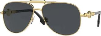Versace Aviator Zonnebril - unisex - Zonnebrillen - Geel - 59 MM - Accessoires