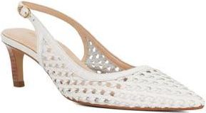 Dune London Divided Pointed Toe Slingback Pump in White at Nordstrom Rack, Size 10Us / 40Eu